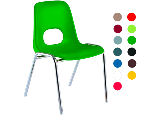 Chaise bologne avec les couleurs