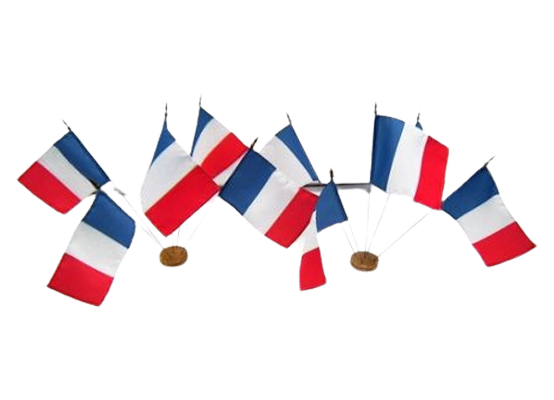 Drapeaux de table France ou Europe