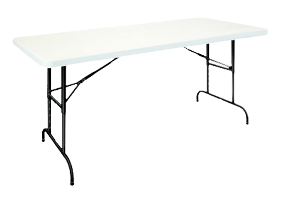 Table Polypro 1.83 X 76 Cm Réglable En Hauteur