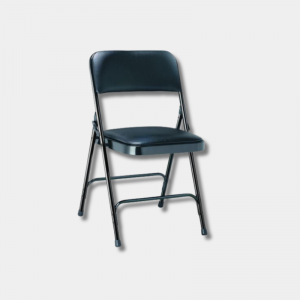 Chaise pliante en metal et vinyle de la catégorie des Chaises pliantes