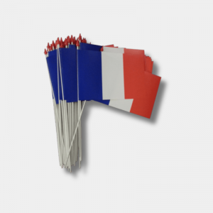 Lot de petits drapeaux français à agiter