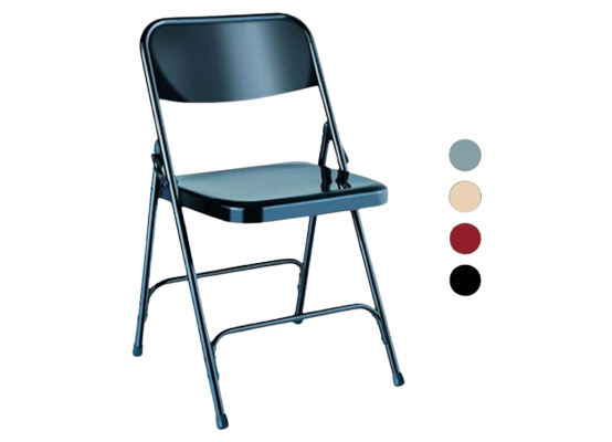 Chaise pliante métal avec les différente couleurs 