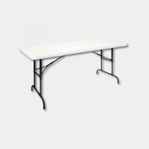 table pliante polypro 183x76 reglable en hauteur
